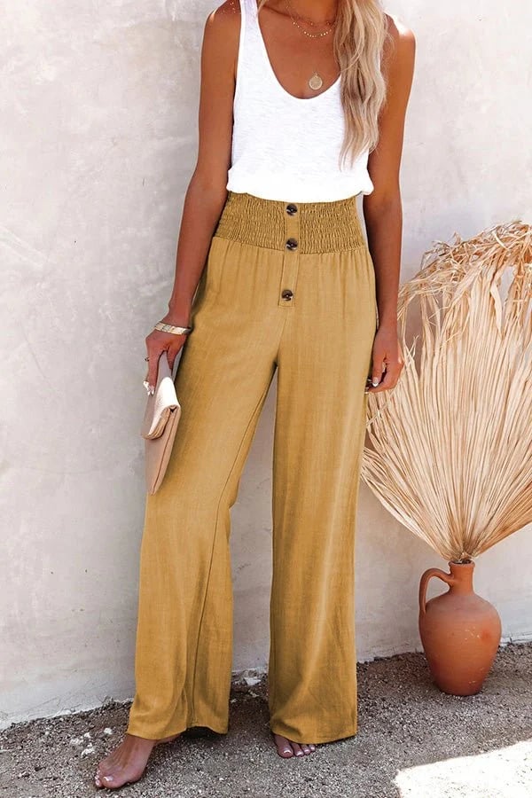 Riana™ - Relaxed High-Waist Trousers
