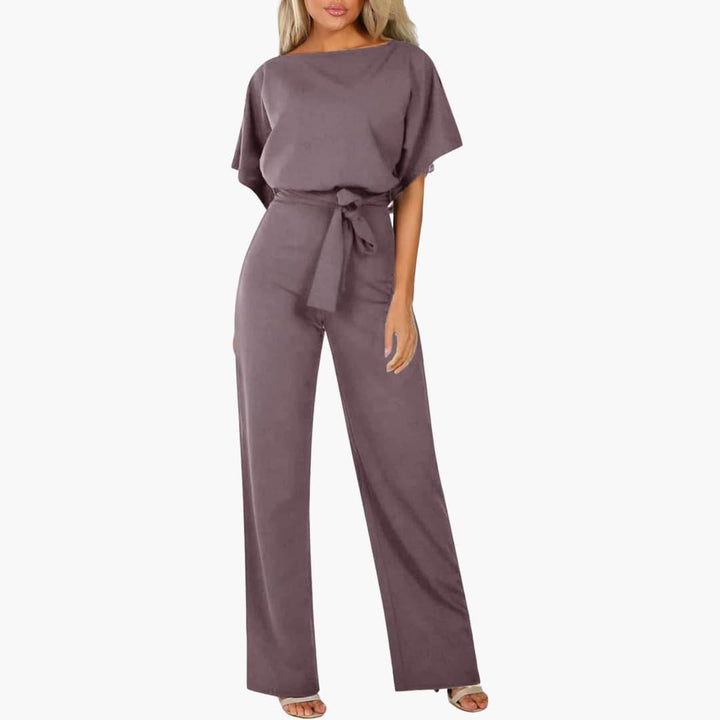 Loravine | Women’s Wide-Leg Jumpsuit featuring Tie Beltline
