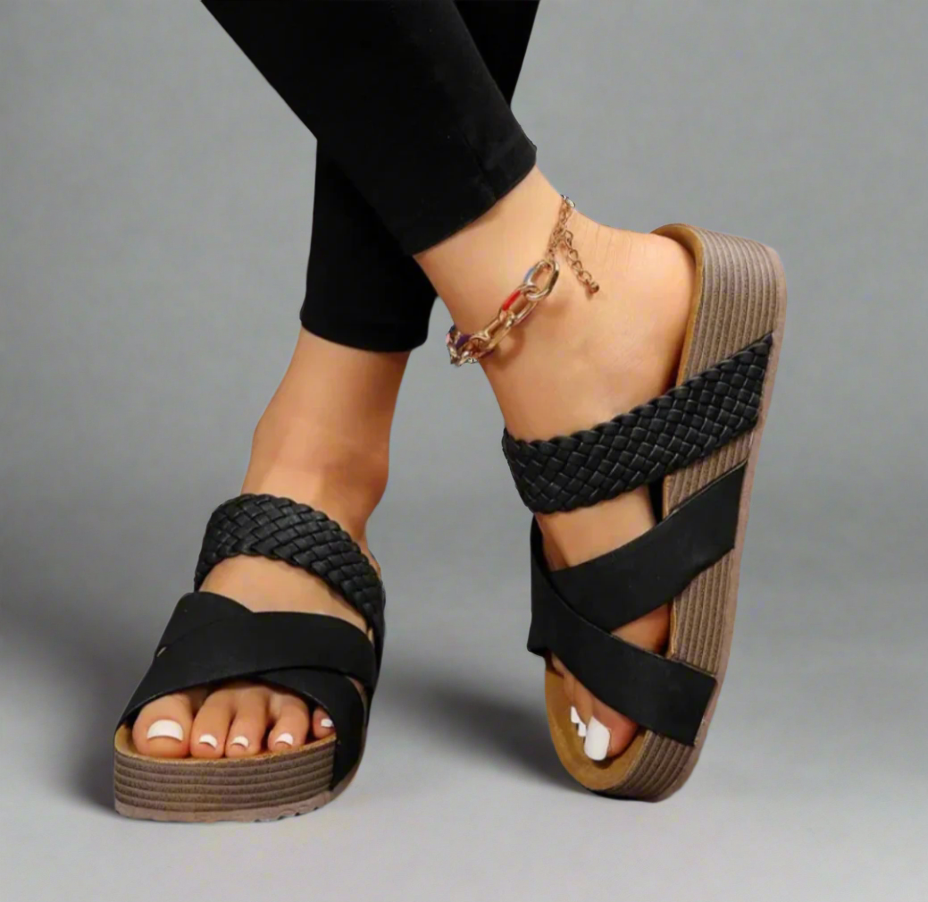 Talia | Women’s Platform Sandals featuring Braided Straps