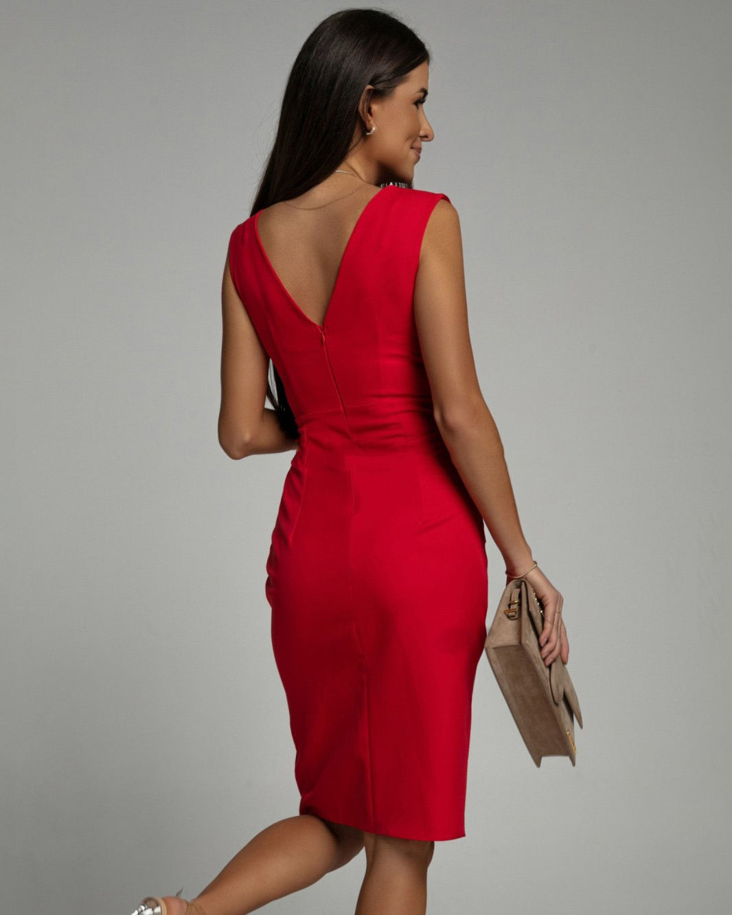 Zerina | Women’s Wrap Midi Dress for Evening Plans