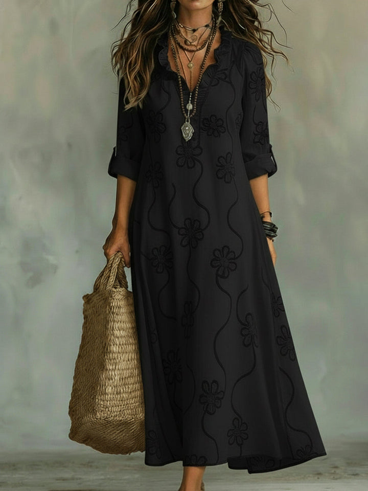 Urabelle | Women’s Maxi Dress in an Softly Widened Hem