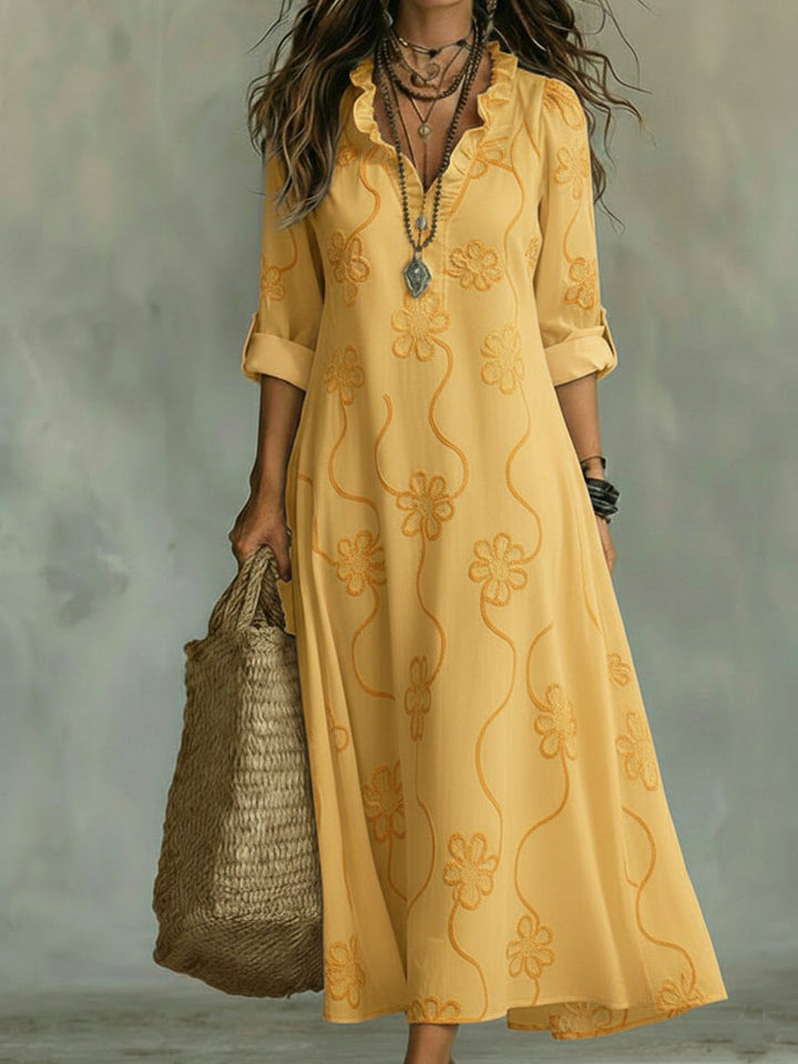 Urabelle | Women’s Maxi Dress in an Softly Widened Hem
