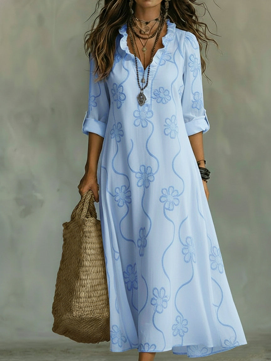 Urabelle | Women’s Maxi Dress in an Softly Widened Hem