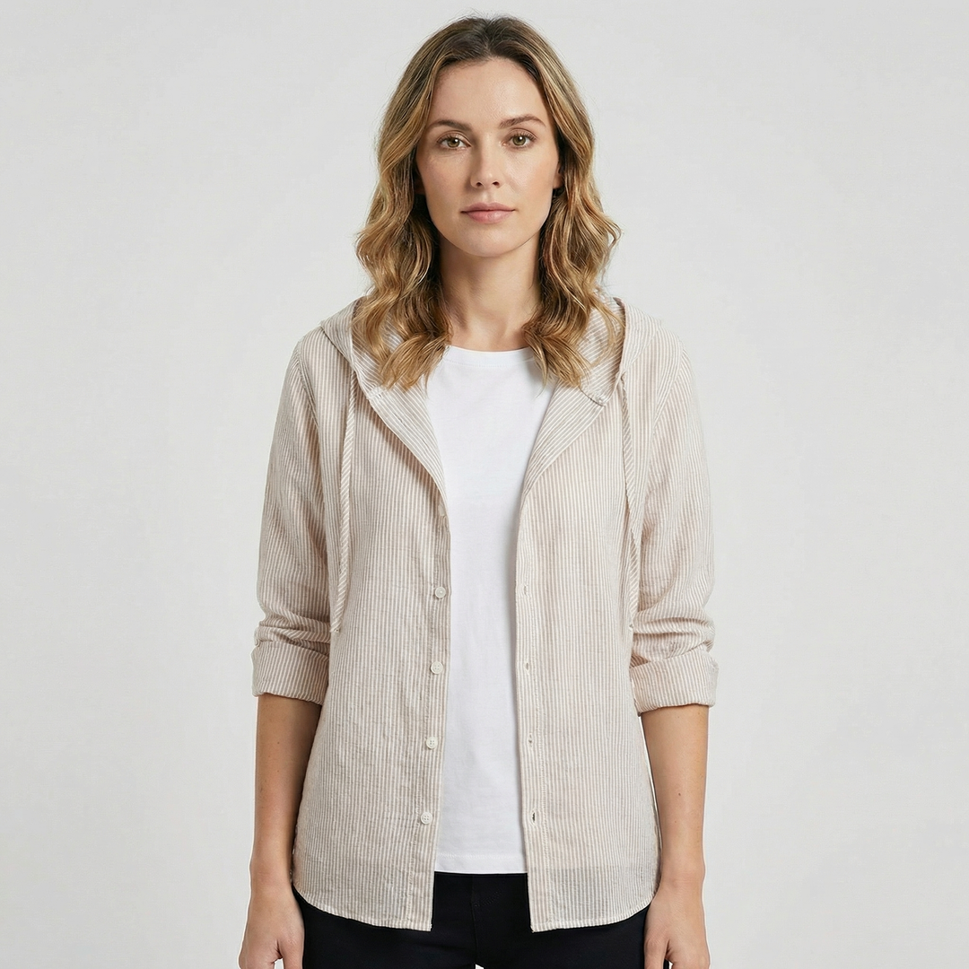 Almira | Women’s Hooded Shirt for Casual Layering