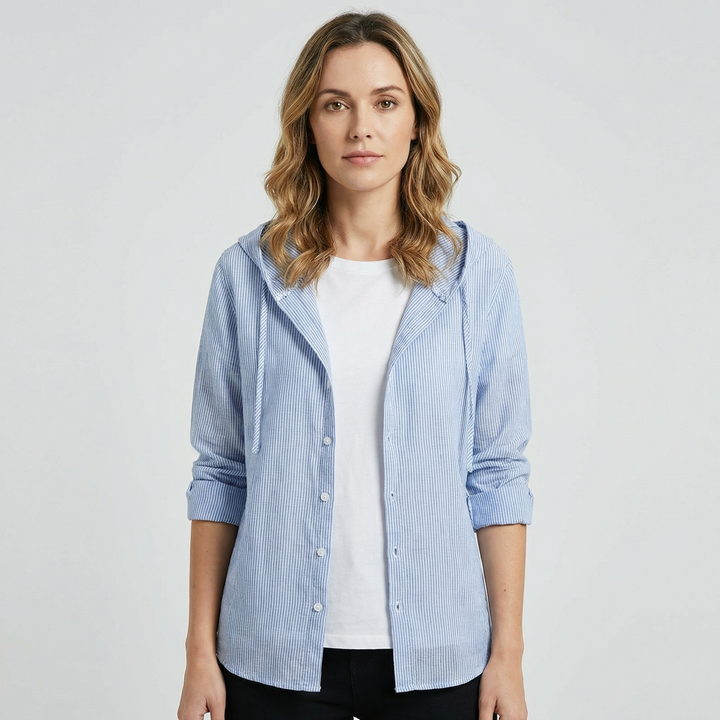 Almira | Women’s Hooded Shirt for Casual Layering