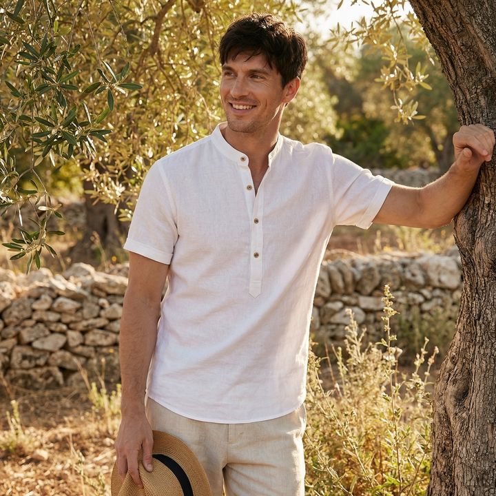 Arden | Men’s Short Sleeve Shirt in a Clean Minimal Style