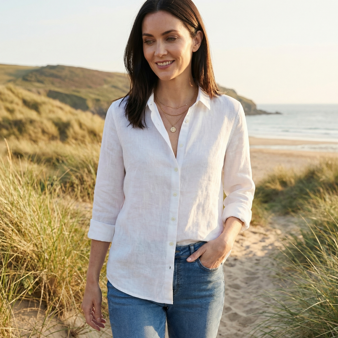 Avelin | Women’s Casual Shirt with Relaxed Draping