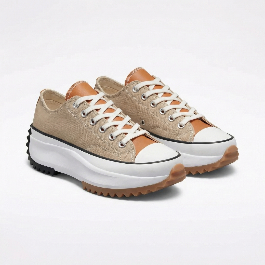 Calyra | Women’s Platform Trainers with Contrast Toe Cap