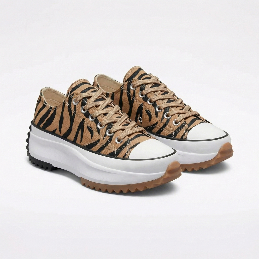 Calyra | Women’s Platform Trainers with Contrast Toe Cap
