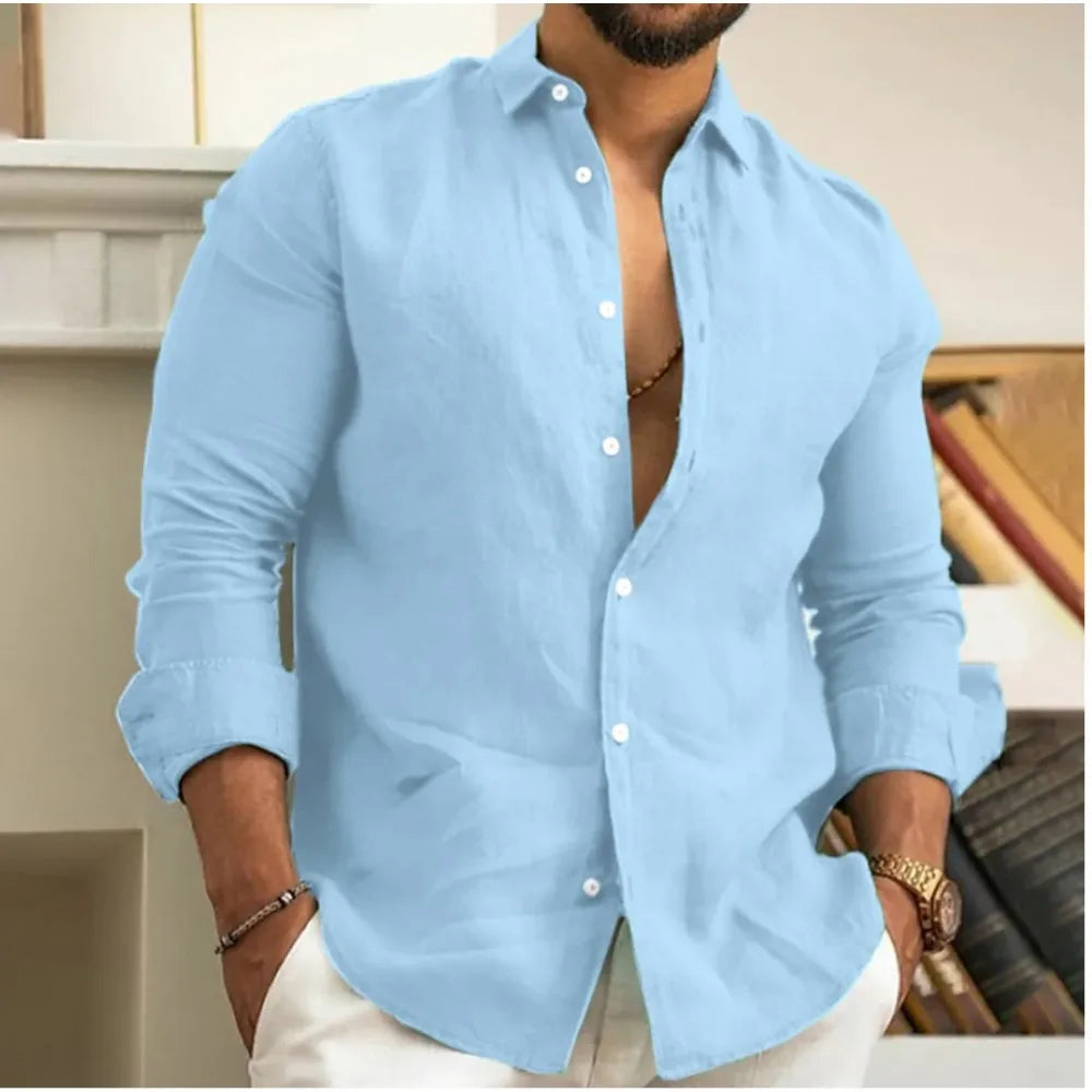 Matteo | Men’s Button-Up Shirt for Effortless Neat Wardrobe Pick