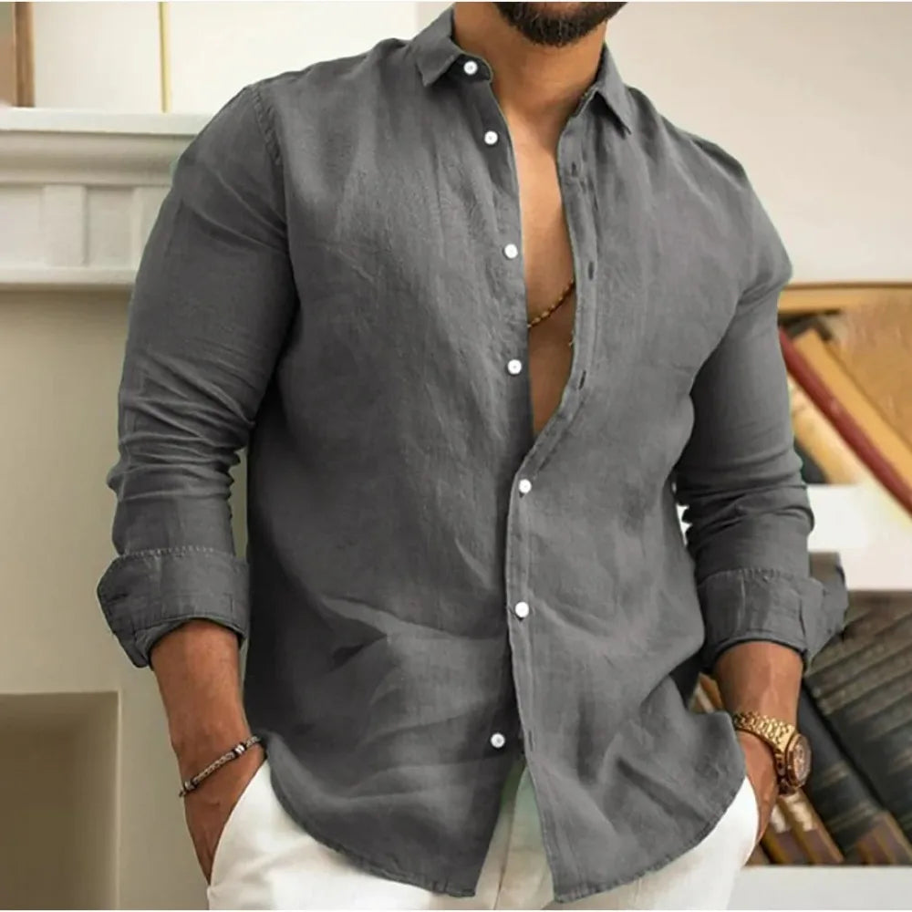 Matteo | Men’s Button-Up Shirt for Effortless Neat Wardrobe Pick