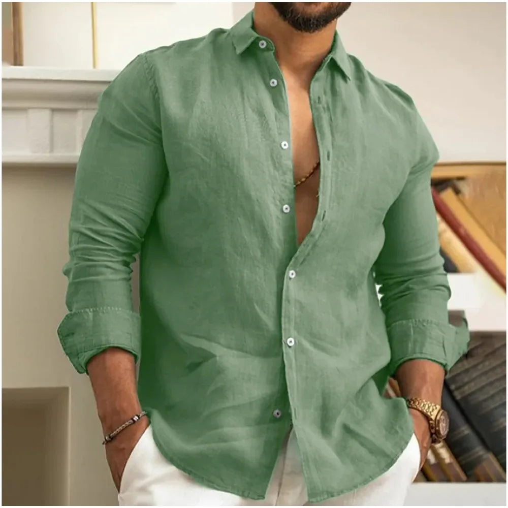 Matteo | Men’s Button-Up Shirt for Effortless Neat Wardrobe Pick