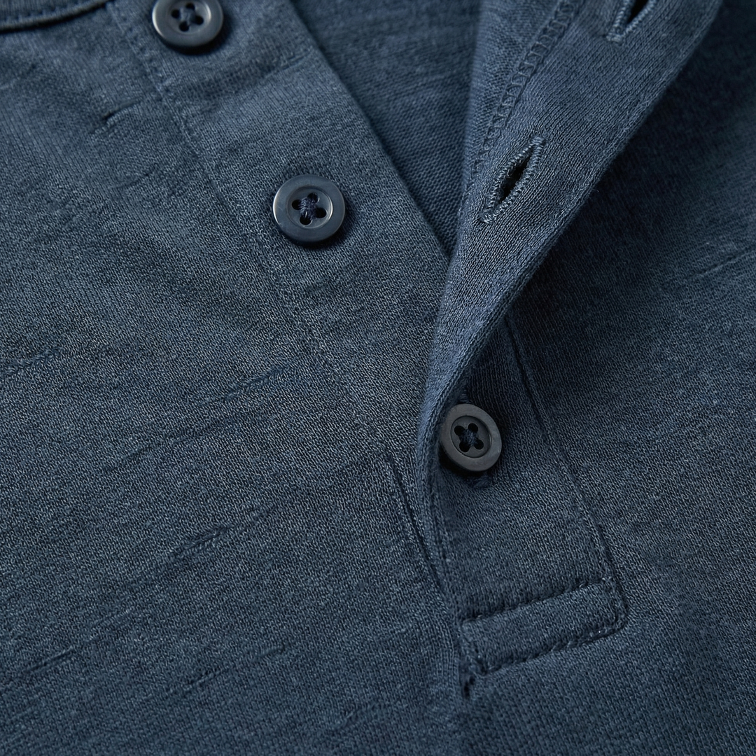 Cavero | Men’s Long Sleeve Henley designed for casual wear