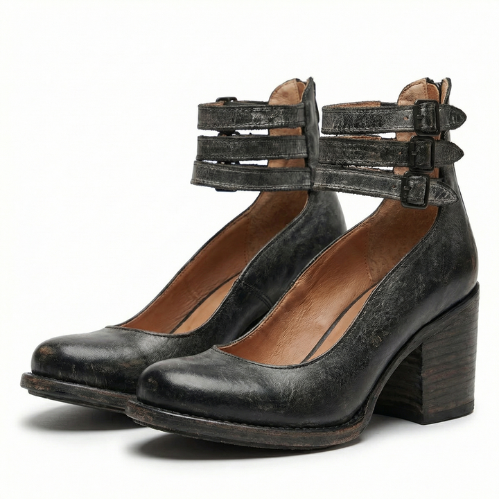 Cavira | Women’s Ankle Boots featuring Multi Strap Detail