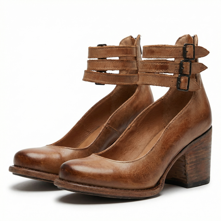 Cavira | Women’s Ankle Boots featuring Multi Strap Detail
