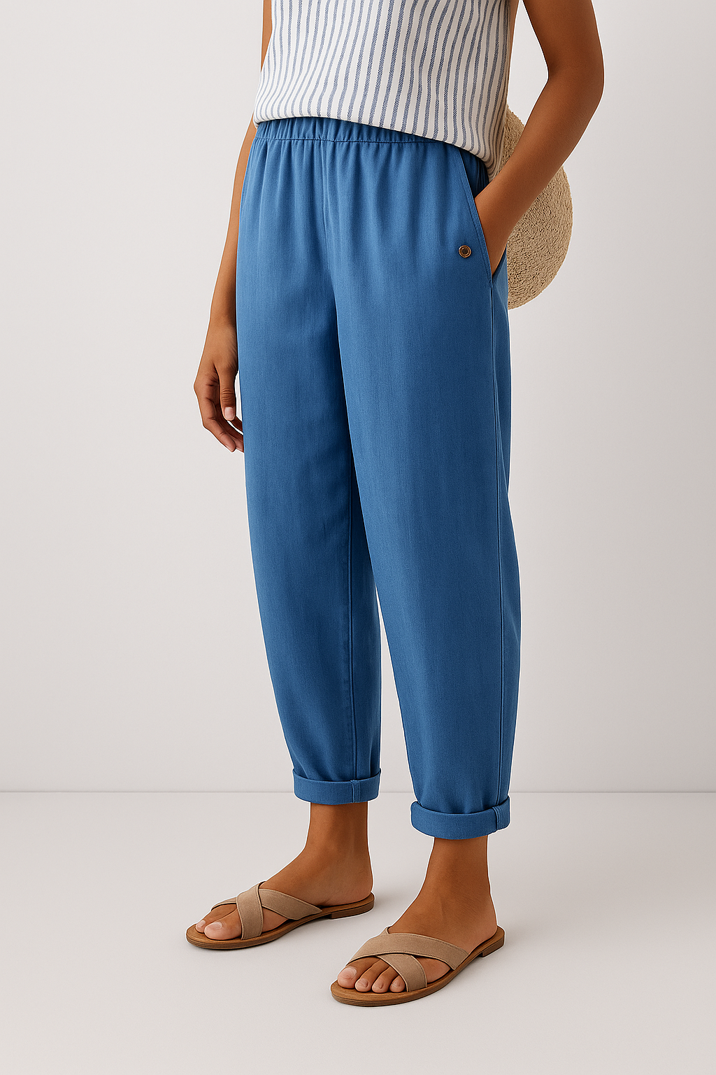 Yaz - Stylish Trousers with Side Pockets