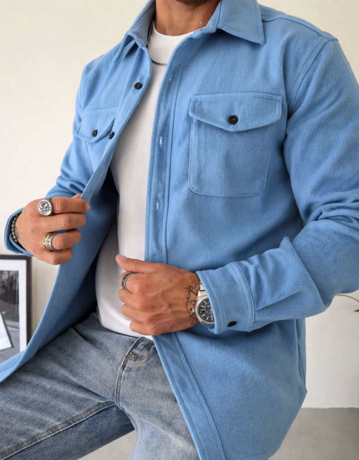 Callum | Men’s Shirt Jacket with Chest Pockets