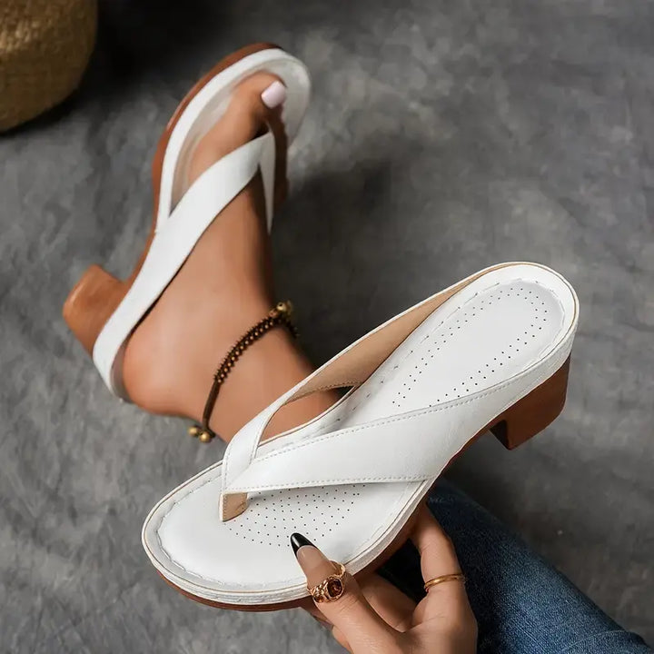 Clara | Women’s Wedge Sandals featuring Toe Post Straps