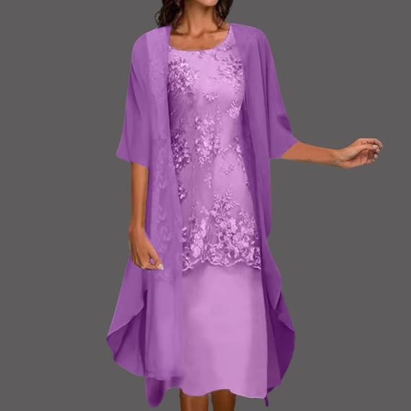 Amelise | Women’s Layered Midi Dress for Special Occasions