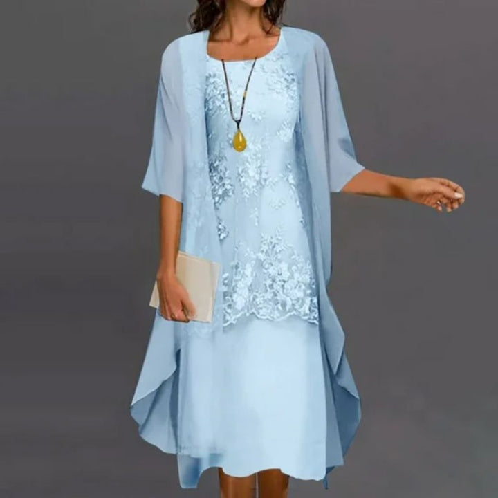 Amelise | Women’s Layered Midi Dress for Special Occasions