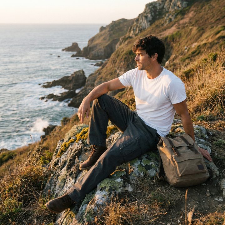 Dravon | Men’s Cargo Trousers with utility pocket design