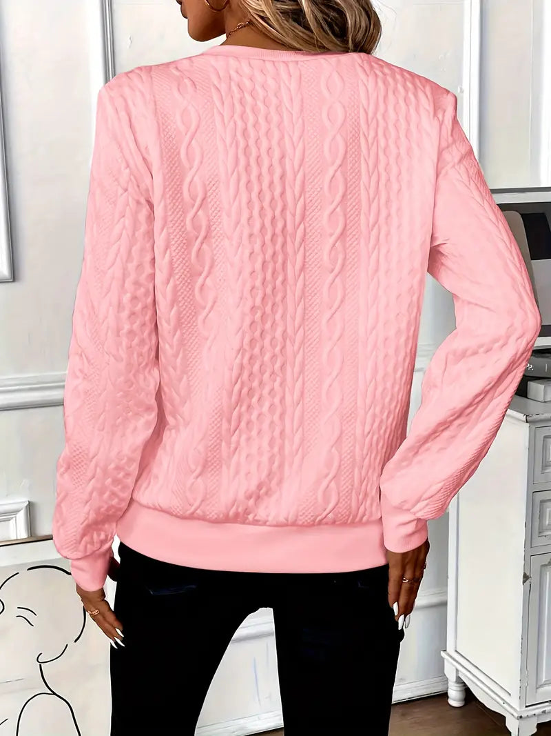 Seraphina | Women’s Zip Jumper featuring Textured Key Feature