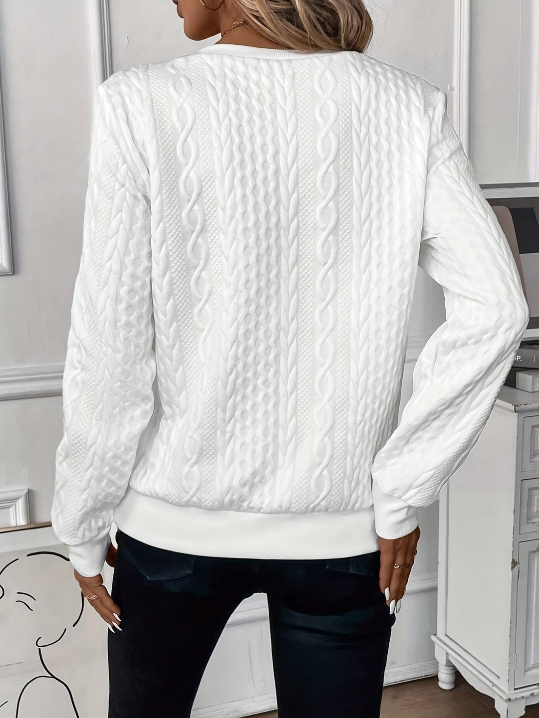 Seraphina | Women’s Zip Jumper featuring Textured Key Feature