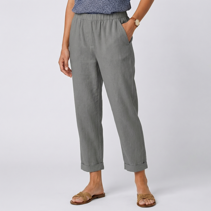 Elvara | Women’s Cropped Trousers with Clean Tapered Silhouette