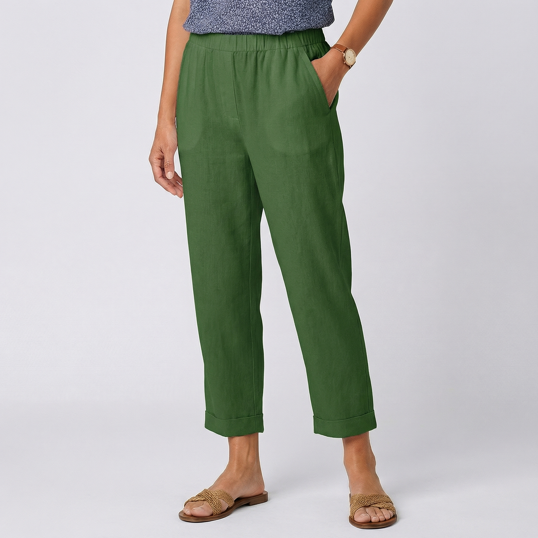 Elvara | Women’s Cropped Trousers with Clean Tapered Silhouette