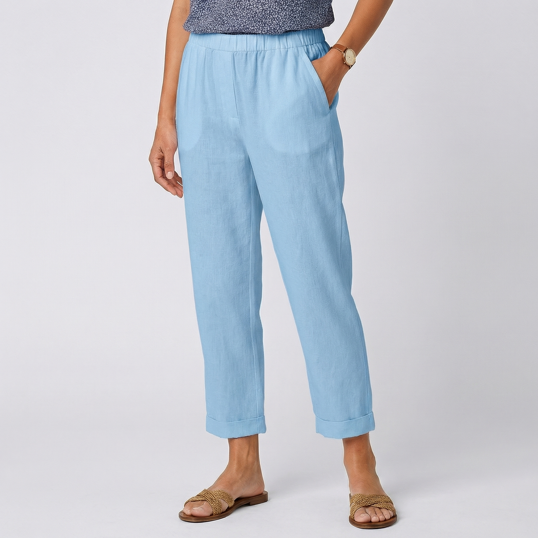 Elvara | Women’s Cropped Trousers with Clean Tapered Silhouette