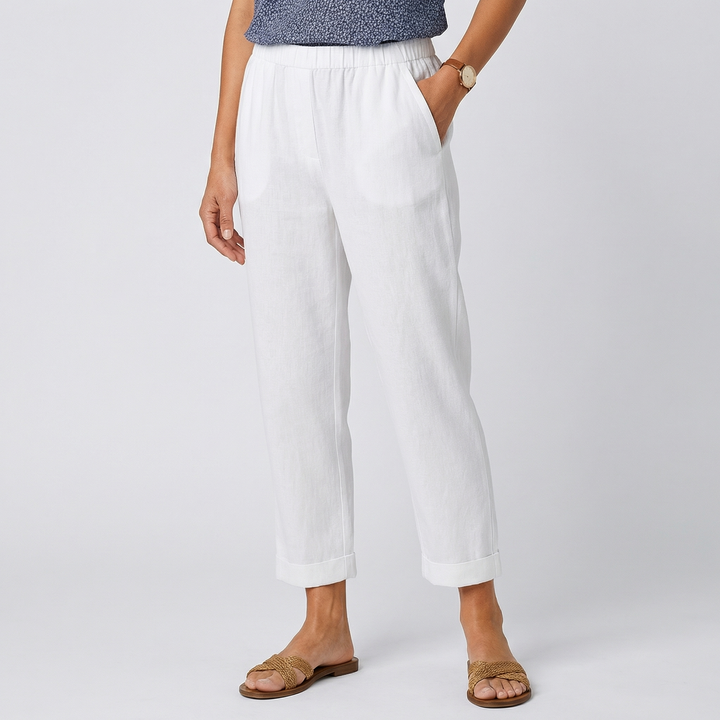 Elvara | Women’s Cropped Trousers with Clean Tapered Silhouette