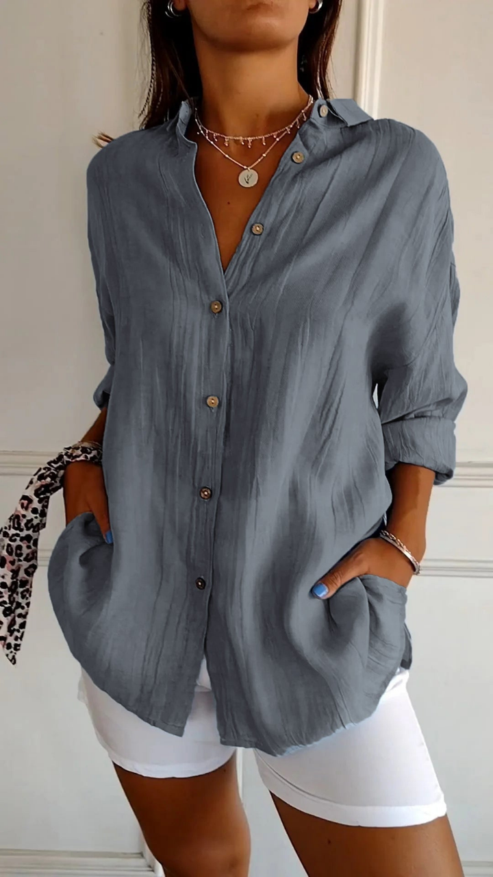 Ziora | Women’s Button-Up Shirt Top designed for Everyday Ease