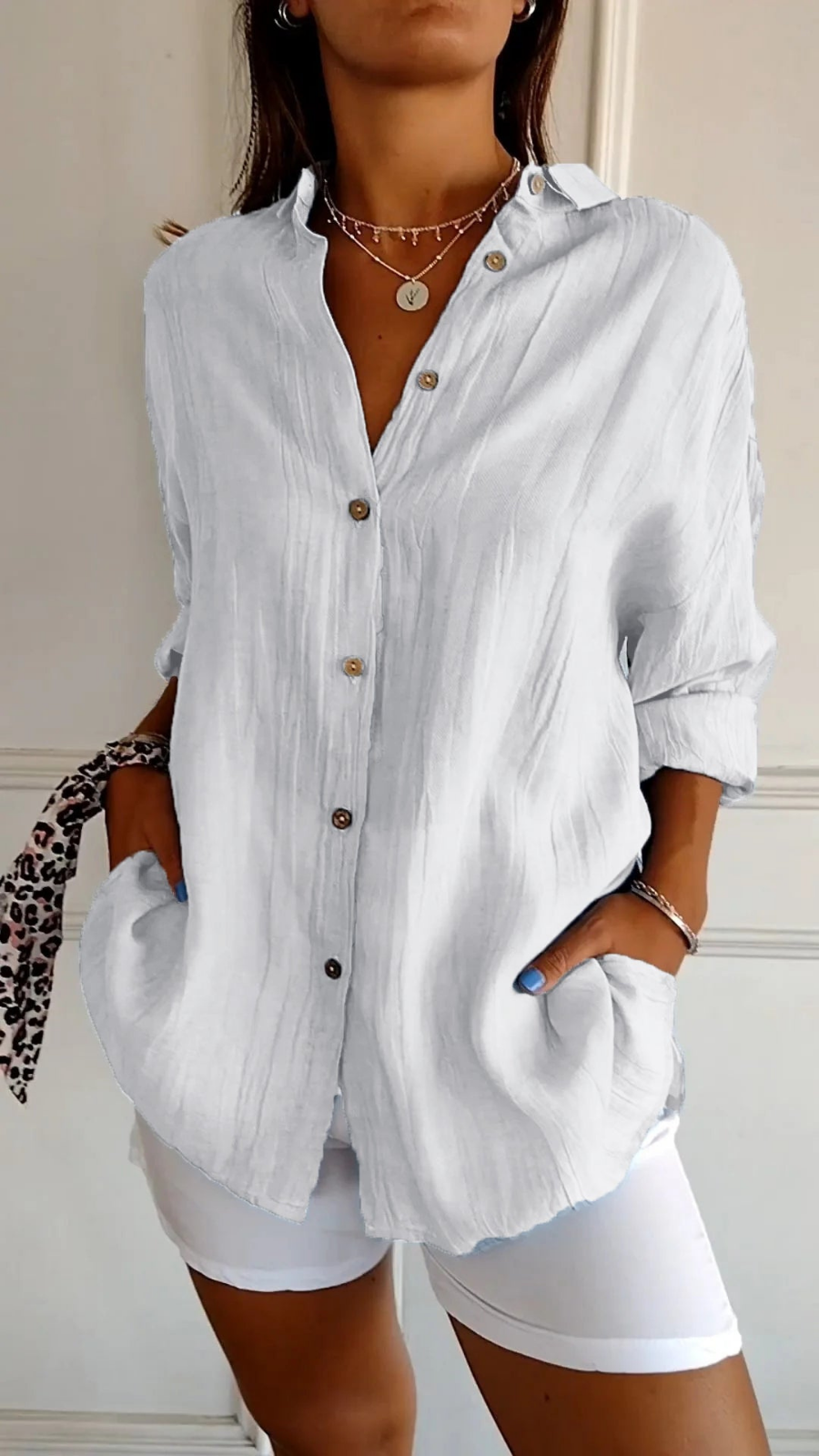 Ziora | Women’s Button-Up Shirt Top designed for Everyday Ease