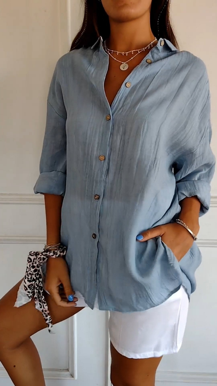Ziora | Women’s Button-Up Shirt Top designed for Everyday Ease