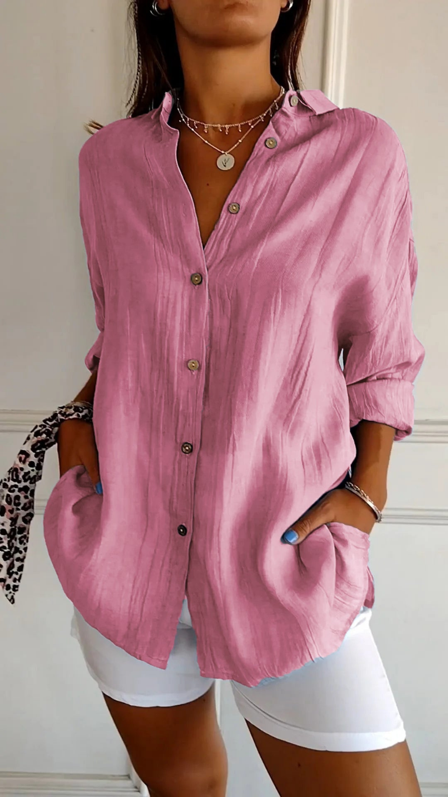 Ziora | Women’s Button-Up Shirt Top designed for Everyday Ease