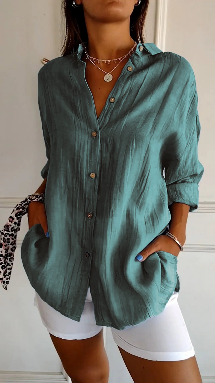 Ziora | Women’s Button-Up Shirt Top designed for Everyday Ease