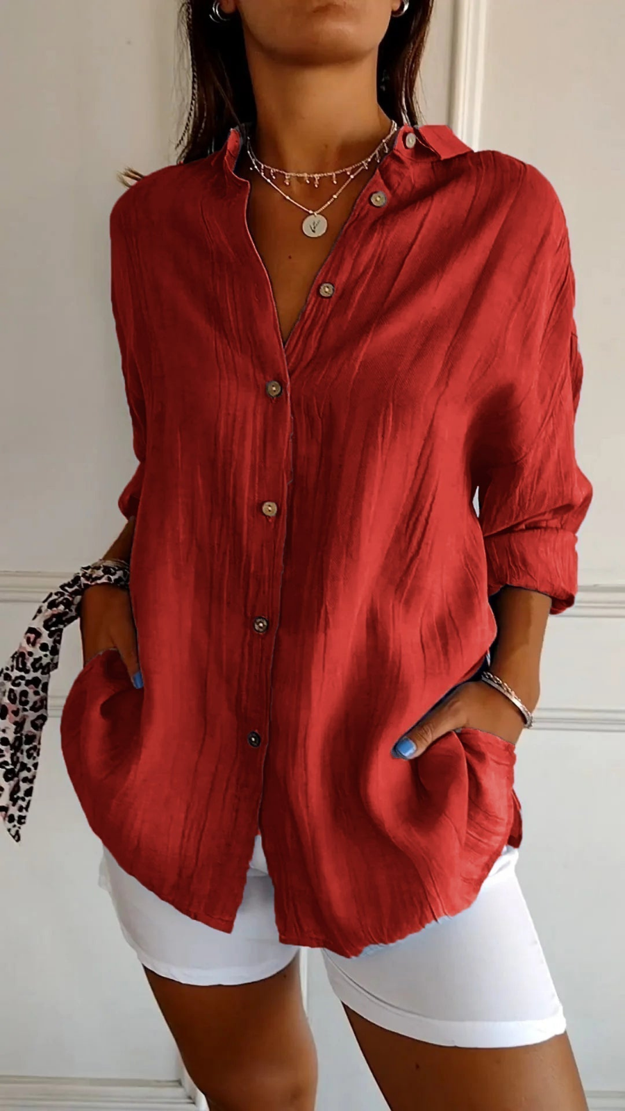 Ziora | Women’s Button-Up Shirt Top designed for Everyday Ease