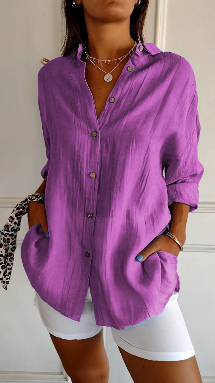 Ziora | Women’s Button-Up Shirt Top designed for Everyday Ease