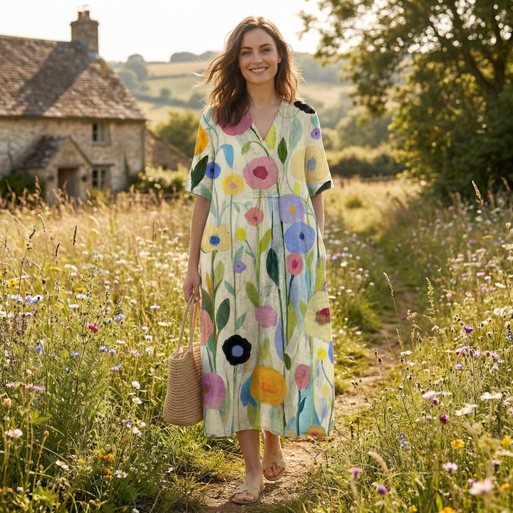 Florelle | Women’s Floral Midi Dress for Summer Days