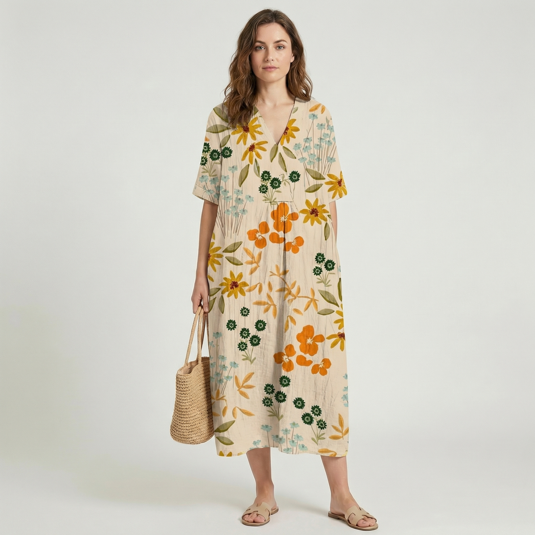 Florelle | Women’s Floral Midi Dress for Summer Days