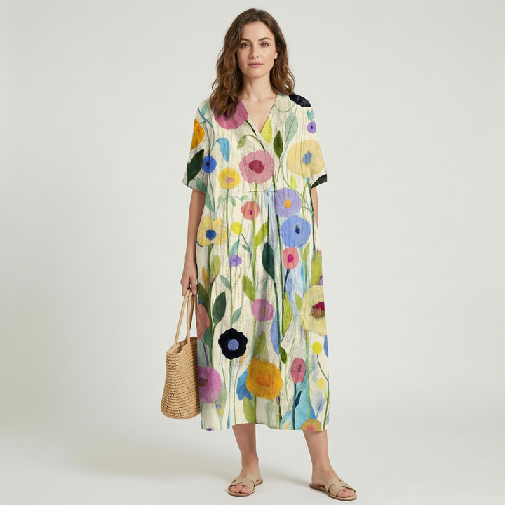 Florelle | Women’s Floral Midi Dress for Summer Days