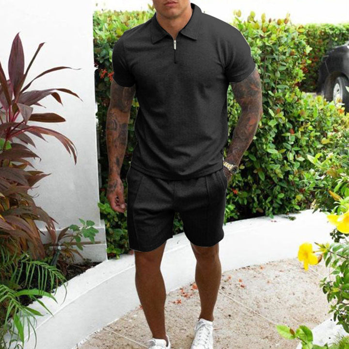Kaelton | Men’s Polo And Shorts Set designed for Smart Casual Days