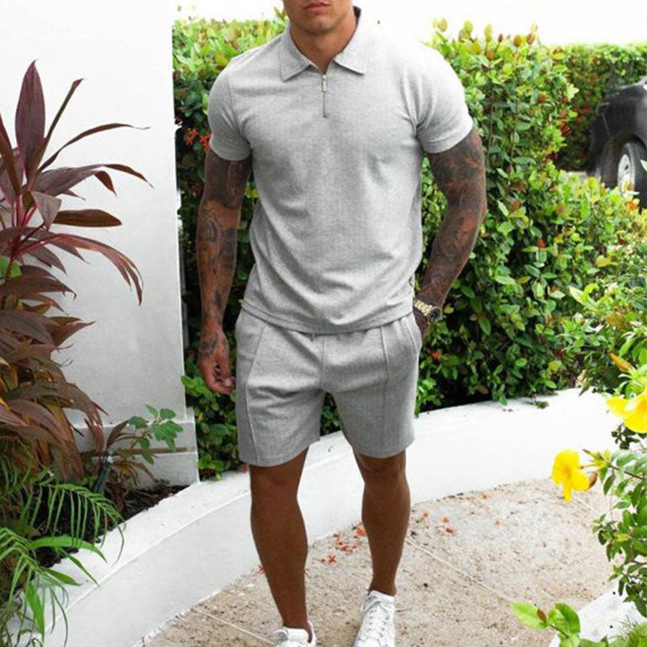 Kaelton | Men’s Polo And Shorts Set designed for Smart Casual Days