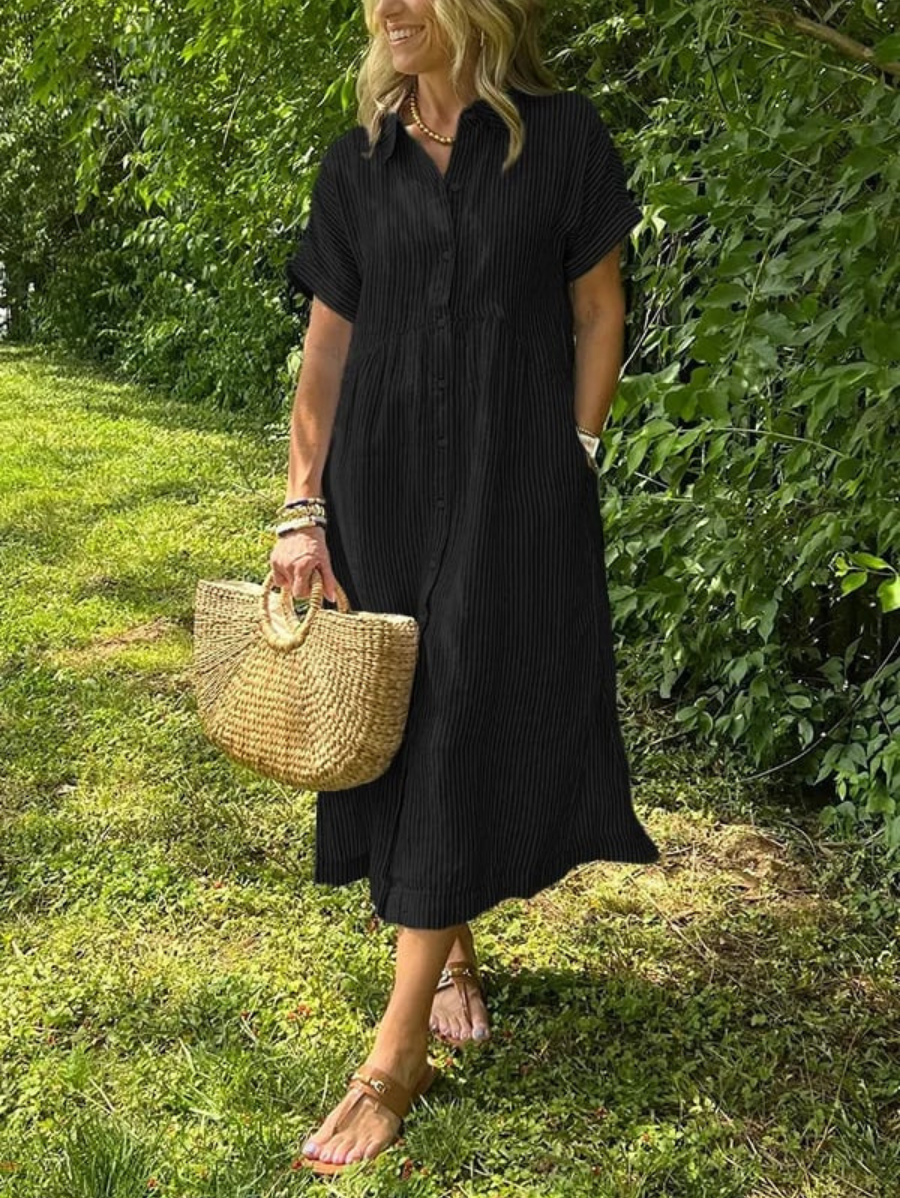 Marcellina | Women’s Striped Shirt Dress for Casual Summer Days