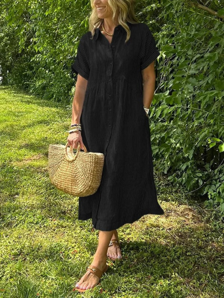 Marcellina | Women’s Striped Shirt Dress for Casual Summer Days