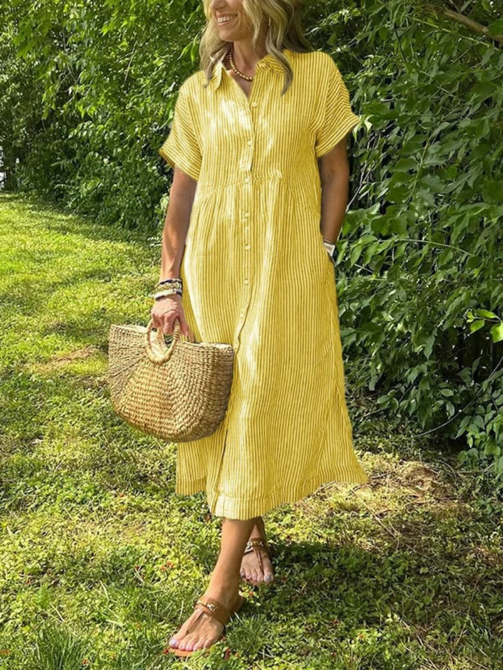 Marcellina | Women’s Striped Shirt Dress for Casual Summer Days