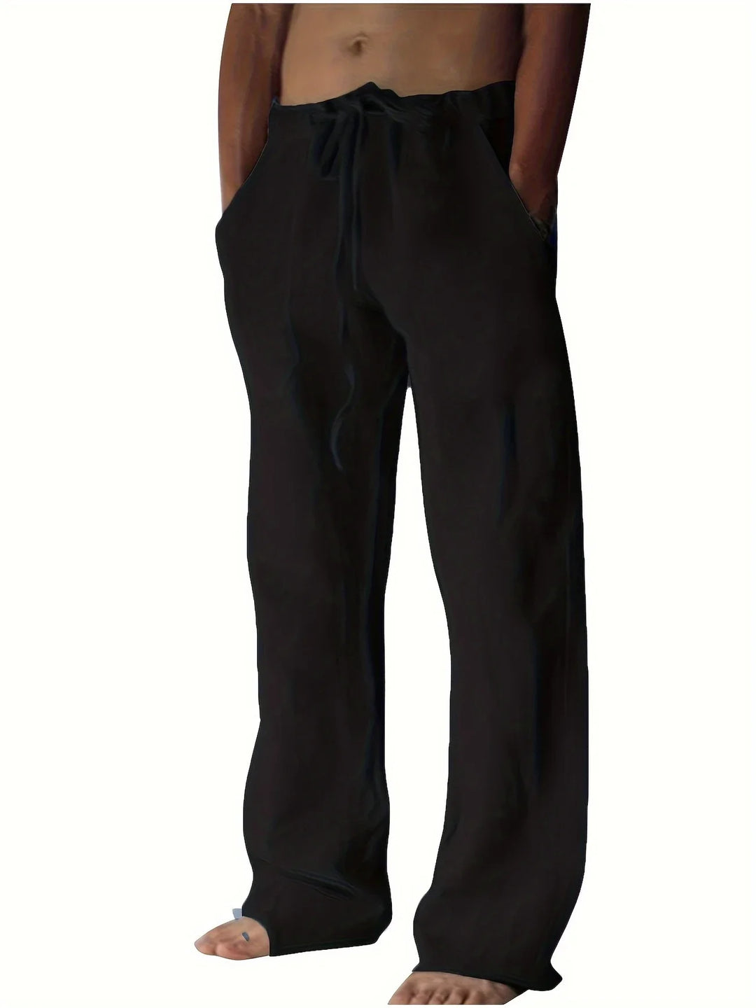 Renwick | Men’s Drawstring Trousers in a Relaxed Wide-Leg Fit