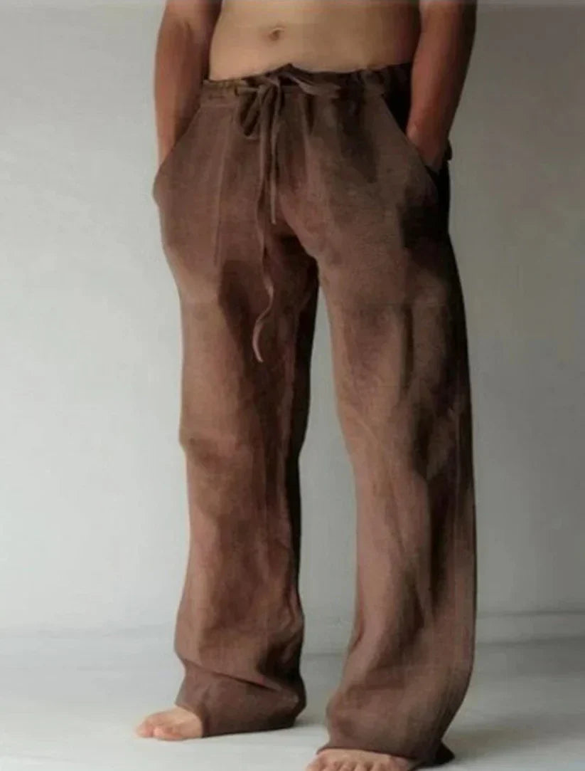 Renwick | Men’s Drawstring Trousers in a Relaxed Wide-Leg Fit