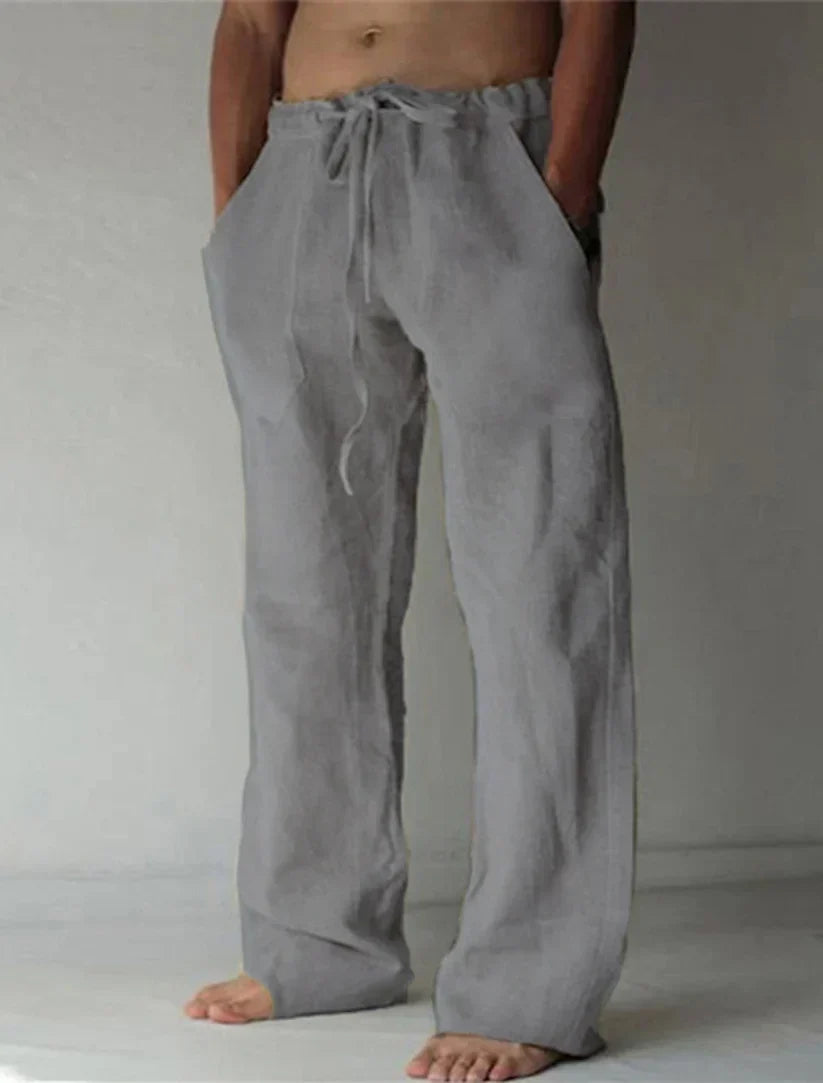 Renwick | Men’s Drawstring Trousers in a Relaxed Wide-Leg Fit