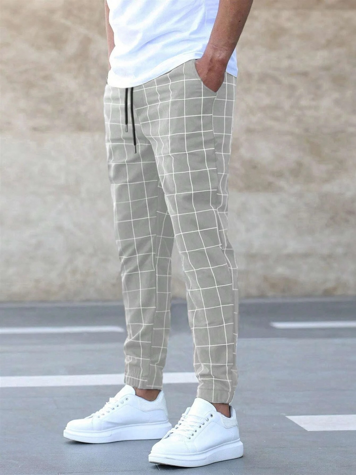 Gideon | Men’s Check Trousers designed for Smart Casual Dressing